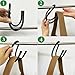 AUXPhome 2 Pack Backpack Hanger for Closet, Strong Bag Hanger Purse Organizer Hooks, Large Closet Hooks for Hanging Handbags,Belts,Hat,Laptop Backpack,Jeans,Travel Bag - Hold Up 20 Lbs