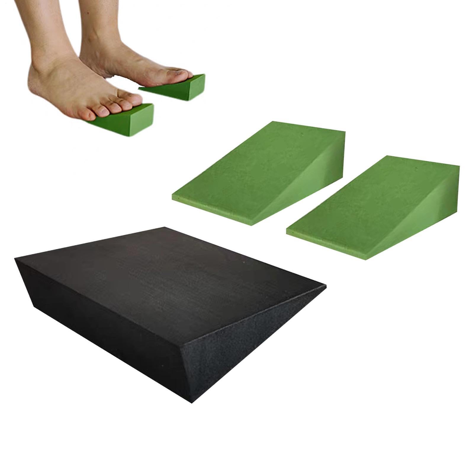 Yoga Foam Wedge, Calf Stretch Slant Board, Squat Wedge Incline Block, Back Support, Non-Slip Footrest Cushion, 3.54/4.72 inches Physical, Support for Home Gym and Seniors