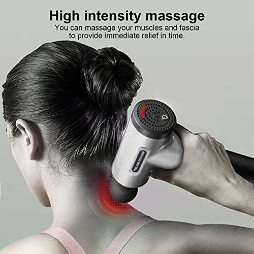 Massageador portátil, branco, prateado, portátil, leve, com bateria de 2000 mAh para escritório em c