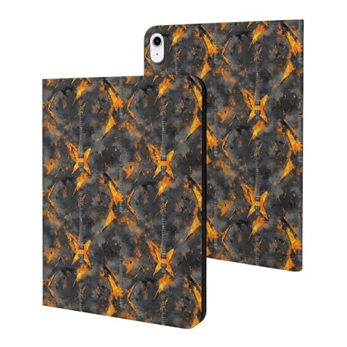 Housse iPad A16 11 pouces 2025 fine motif guitare rétro avec étui iPad 10e génération automatique
