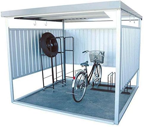 Amazon ダイマツ 万能物置 Dm 16n シルバー 物置 大型物置 自転車置き場 物置 倉庫