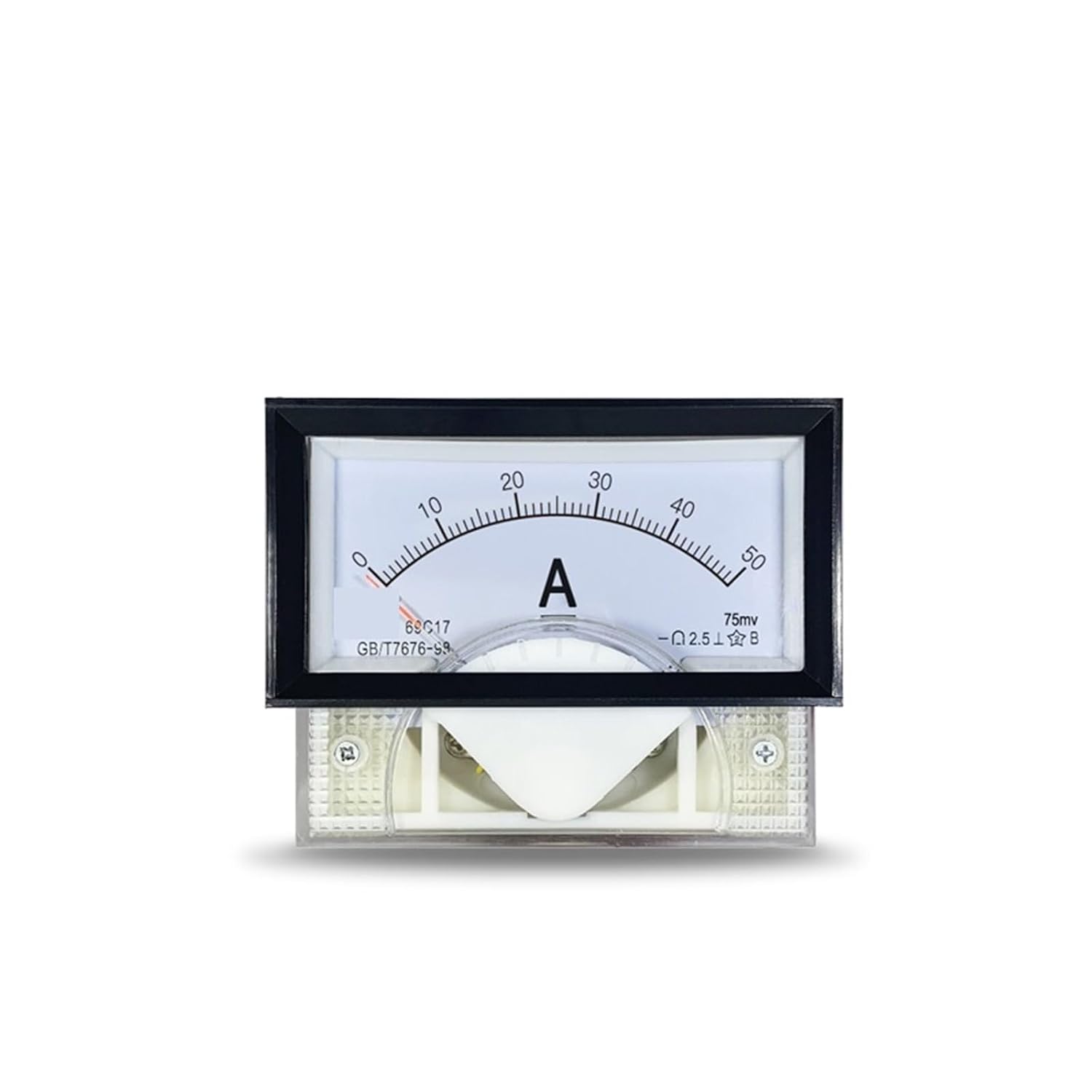 69C17 75MV DC Ammeter 50A 200A 300A 400A 600A 75A Pointer 1MA 1Pcs(DC20A 75mV)