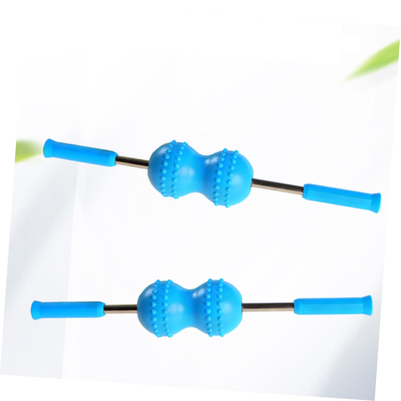 Rouleau de Massage Nuque à Double Balle Bleu en Plastique