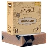 360Feel Dead Sea Mud Soap - Made in the USA - Castile Handmade, All Natural, Cold Processed - Infused with Dead Sea Mud to Soothe and Calm the Skin - Rich, Creamy Lather (5 oz)