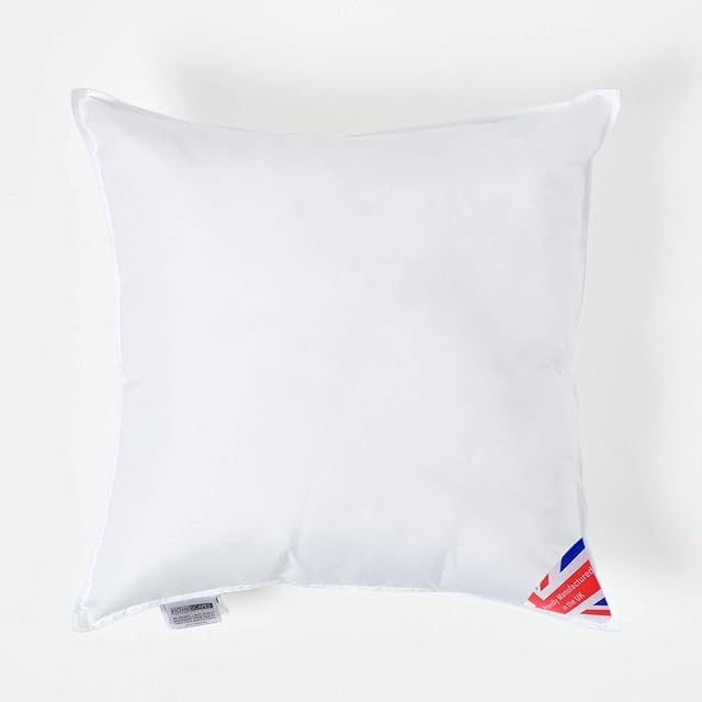 HOMESCAPES Super Microfibre Cushion Pad 55 x 55 cm (22 x 22) Inner Insert Hypoallergenic Synthetic Cushion Filler Machine Washable