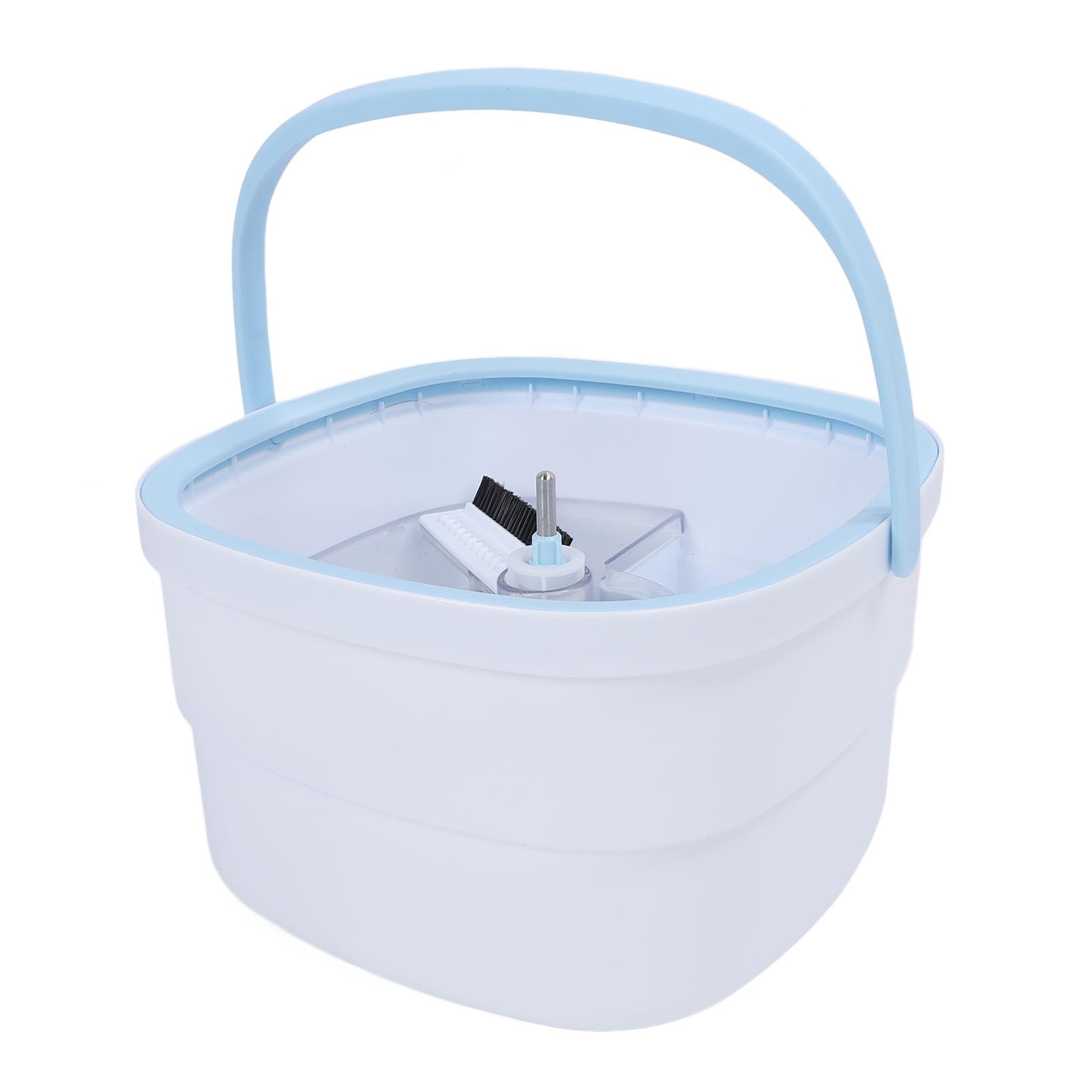 Sxhlseller Juego de Cubos para Fregona Giratoria con Separación Automática |Fregona Cuadrada Giratoria de 360° para Limpieza de Suelos de Baldosas de Madera