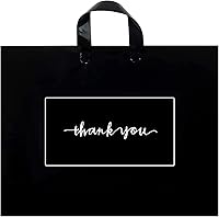 Vista 9 de 50 bolsas de mercancía con texto en inglés "Thank you" de 10 x 12 pulgadas, bolsas de agradecimiento extra gruesas de 3.1 mil para pequeñas