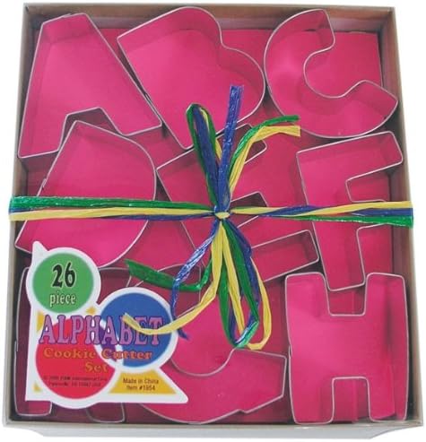 Alphabet 3" Tin Cookie Cutter 26 Pc Set L1954