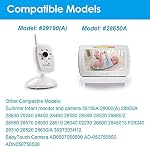 7.5V Chargeur de puissance pour moniteur bébé d'été 29190A 28650A 28630 29240 Adaptateur de remplacement compatible avec moniteur et caméra, plus avec 28450 28460 28580, 6.6Ft Cord d'alimentation UL Inscrit