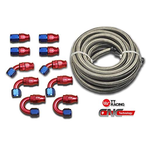 EVIL ENERGY 10AN 5/8 Stainless Steel Braided PTFE E85 Tube Fuel Line