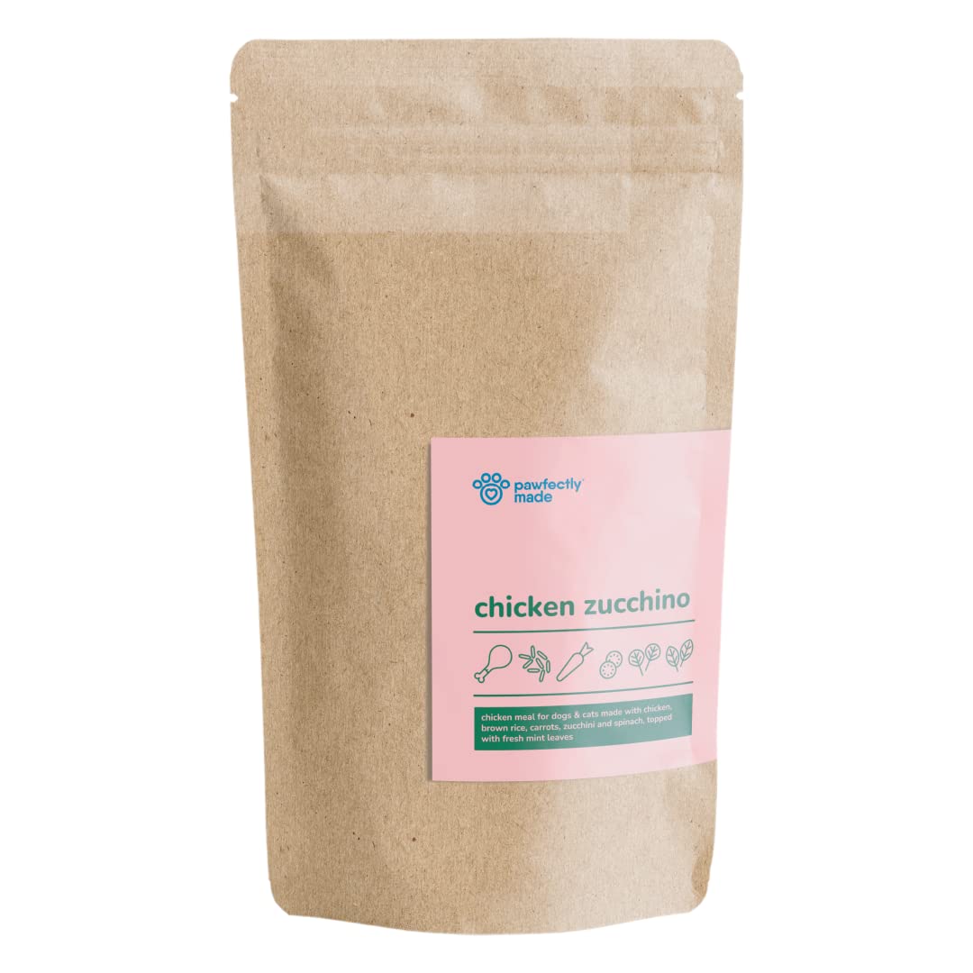 Pawfectly Made Fresh Wet Adult Dog Food | Chicken Zucchinio, Chicken & Brown Rice, 250gm