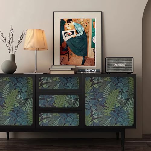Papel de pared autoadhesivo botánico ConCus-T para tapar imperfecciones y decorar 4
