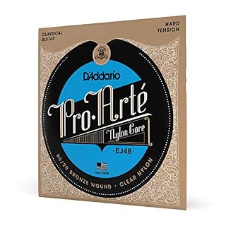 D’Addario Pro-Arte EJ48 Cordes en bronze/nylon 80/20 pour guitare classique Dur - Les Beatles, Paul McCartney, John Lennon, RIngo Starr, George Harrison