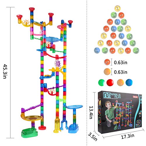 Meland Marble Run Sets for Kids - 153Pcs Marble Race Track Marble Maze Madness Game STEM Building Tower Toy for 4 5 6… - Image 7