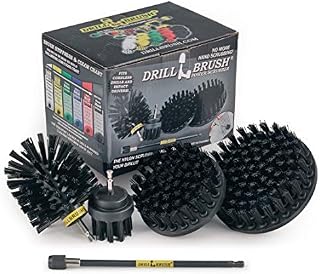 BBQ Accessories - Wire Brush Alternative Nylon Drill Brush Set with Extension