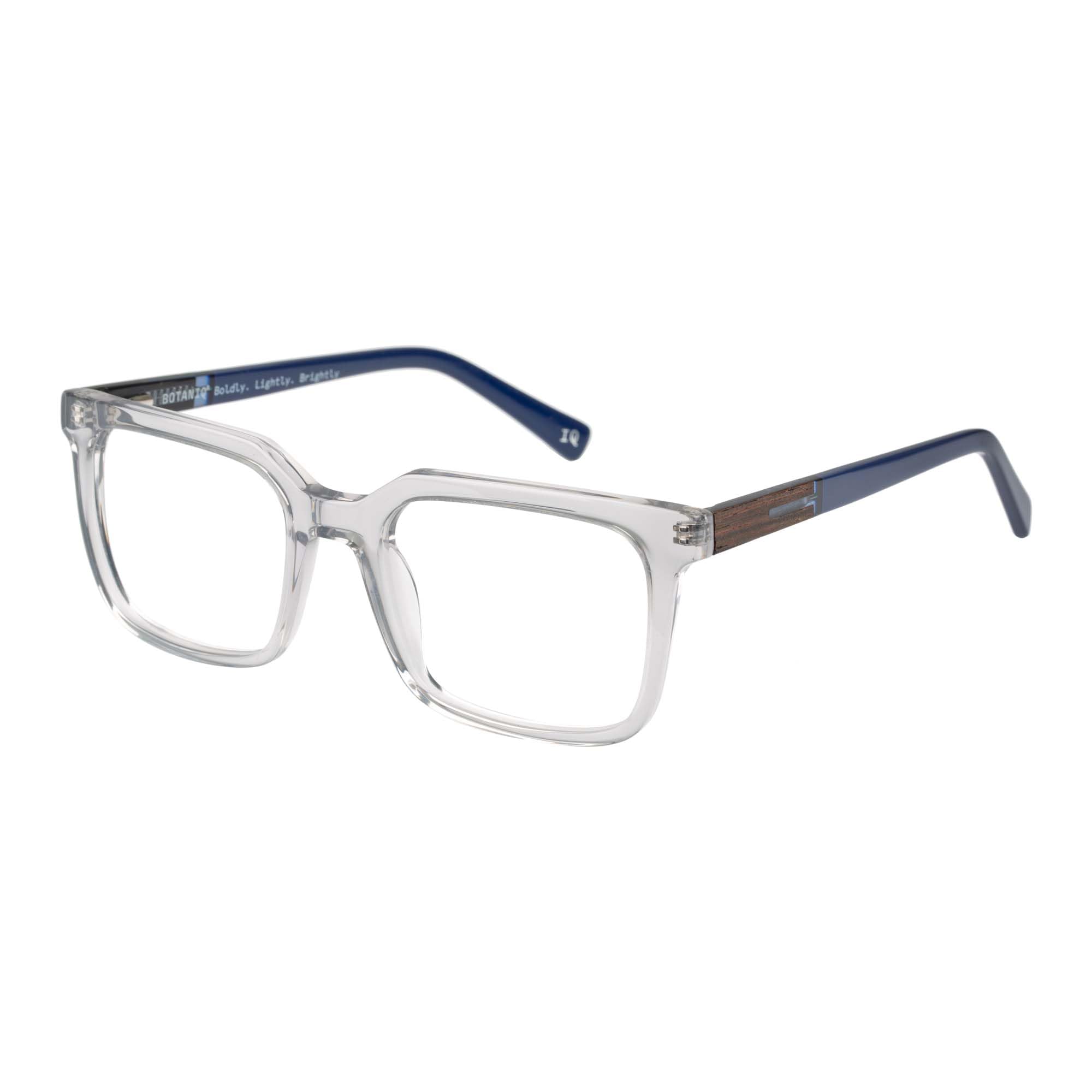 Botaniq Brille mit Sehstärke für Herren optional mit Sonnenbrillentönung oder Blaulichtfilter, Quadratisch, gefertigt aus Acetat (inklusive Brillenetui)