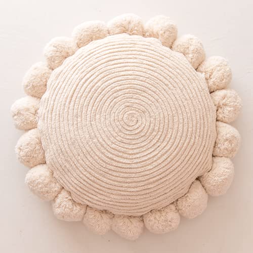Banilla Bohemian Round Pillow Cover 16 Inch | 100%...
