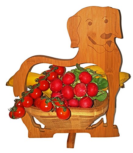 CleanPrince > GATOS < Cesta plegable 30 x 30 cm Bambú Madera de Cuenco Frutero Frutas Decoración Tazón fuente vegetal Platillo pascua