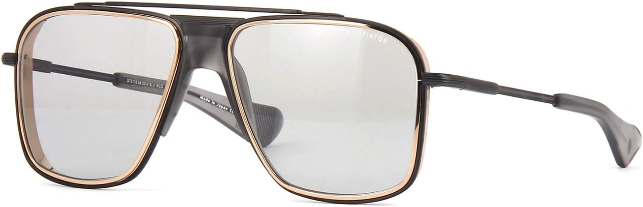 INITIATOR DTS116-58-03 Sunglasses Black Iron - Rose Gold lens rims - Matte Crystal Grey w/Medium Grey - AR Lens 58mm