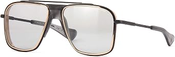 Dita INITIATOR DTS116-58-03 Sunglasses Black Iron - Rose Gold Lens Rim - Matte Crystal Gray Medium Grey - AR Lens 58mm, Black Iron - Rose Gold Lens Rim, 58mm