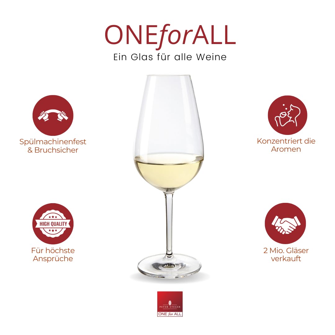 Premium Weißweingläser - 6 Gläser - Kristallklar [Spülmaschinenfest] Ideal für Weinliebhaber | Weingläser Set Wein Glas für ein intensives Geschmackserlebnis - JETZT NEU