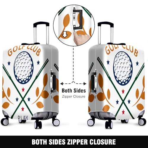 Travel Luggage Cover Suitcase Protector Scratch-Resistant Fit Not Included Suitcase Golf Club -1 S-19-21in2