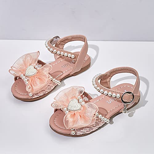sfdgfhyf Little Kid Nonslip Sneakers Girls Sandals Kids Open Toe Ankle Strap Dress Shoes Wedding Party For Toddler Kids3
