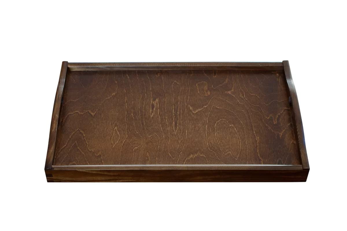 PICCOLO VASSOIO IN LEGNO SERVIRE TÈ CAFFÈ COLAZIONE FARMACI – 20 X 30 CM MARRONE