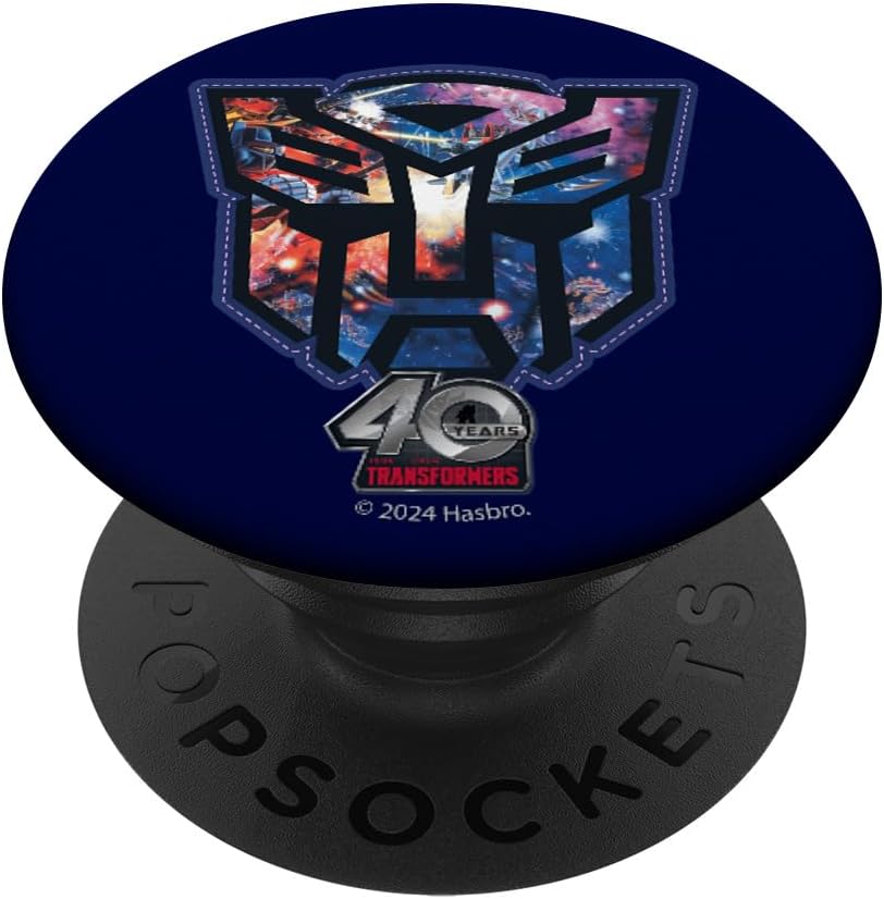 Transformers 40th Anniversary Autobot Cosmic Collage Logo PopSockets PopGrip for MagSafe