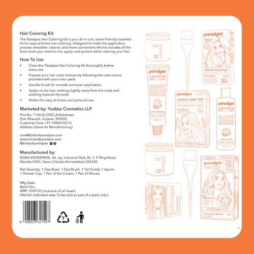 Image of paradyes 7-in-1 DIY Hair Colouring Kit for Men & Women