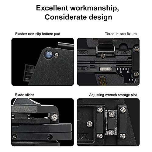 Fiber Cleaver, Skl-6C High Precision Fiber Optic Cleaver Optical Fiber Cable Cutting Tool With Bag #TOP5