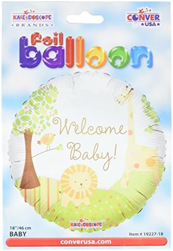Conver USA 19227-18SP Welcome Baby Jungle Pack Balloon, 18"