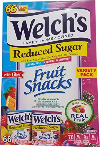 Welch's Reduced Sugar Fruit Snacks, 52.8 Ounce