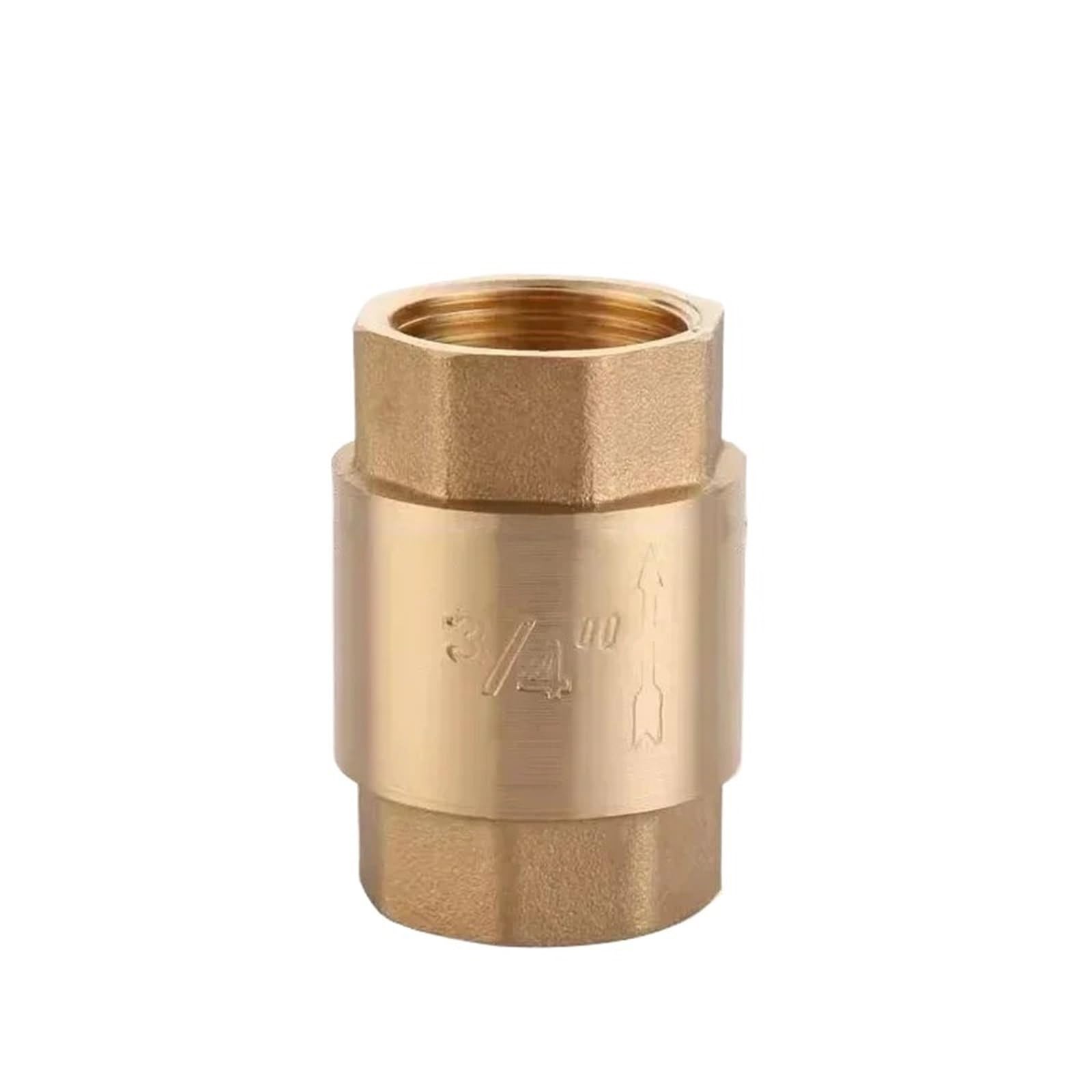 1/2" 3/4" 1" Brass Vertical Lift Spring Check Valve 1-Way Non-Return Valve(BSP3I4 Female)