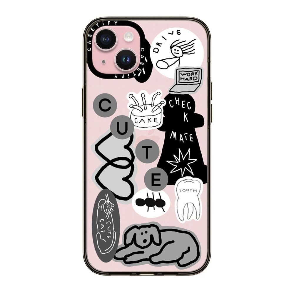 Coque compacte iPhone 15 Plus CASETiFY noir transparent antichoc - 8