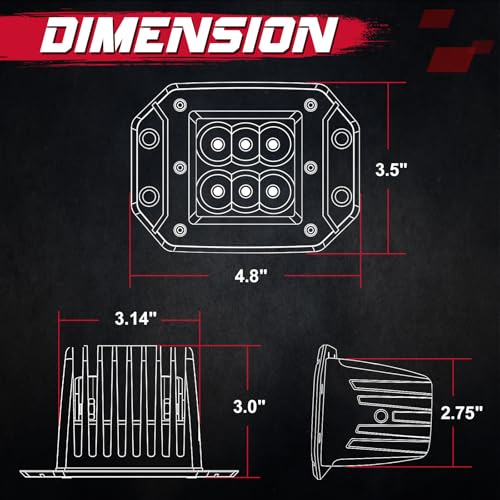 Lámparas LED Flush Mount 5'' 120W para Vehículos miniatura 2