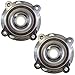 TRQ Front Wheel Hub Bearings Assembly Set Compatible with 2008-2021 Toyota Sequoia 2007-2021 Tundra