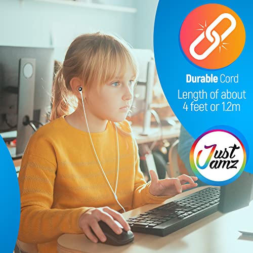 Bulk Earbuds 30 Pack, In-Ear Quality Earbuds, Bulk Headphones, 3.5 Mm Audio Jack Stereo Earbuds, Wholesale Earphones, Simple Design Black & White, For Kids & Adults #TOP4