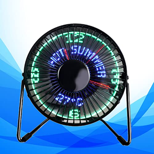 OSALADI 2 Peças Mini Relógio Inteligente Ventilador Portátil Ventilador De Mesa Ventiladores USB Ven