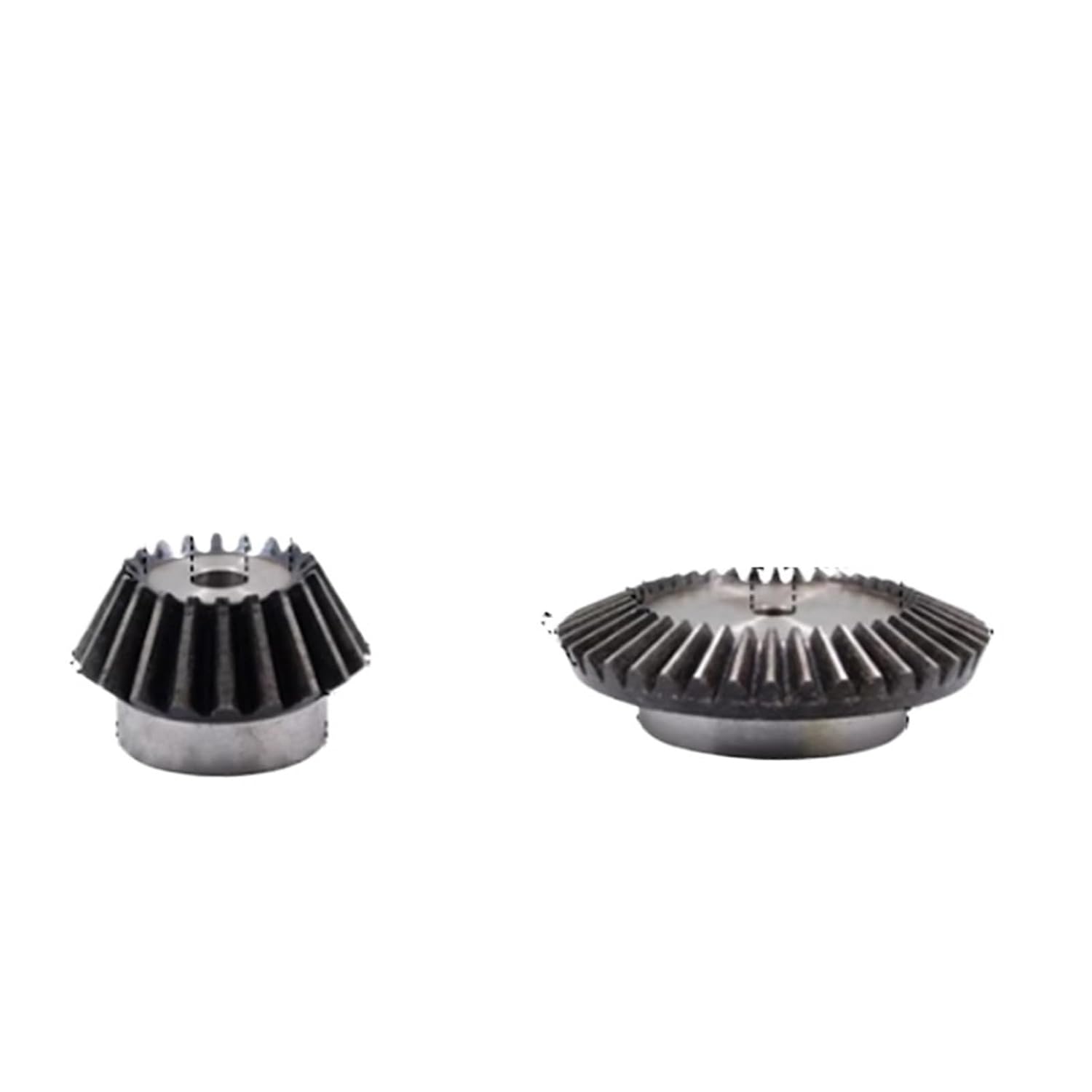 2pcs 1:2 Bevel Gear 3 Modulus 15Teeth +30Teeth Inner Hole 18mm 90 Degree Steel Gears Steel Gears Screw M5