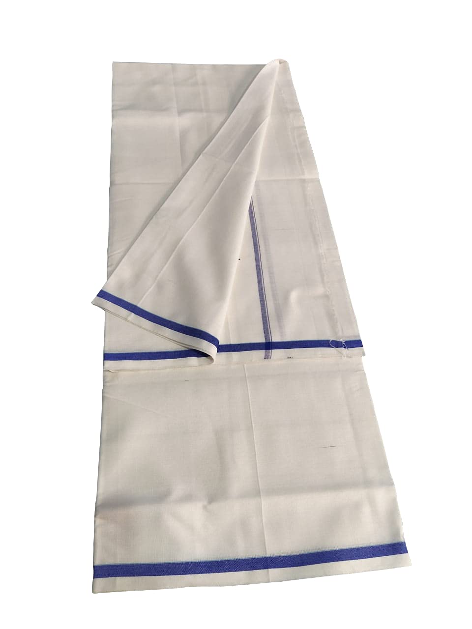 Mens Bhagalpuri Silk Plain White Lungis With Free Size Multicoloured Night Wear Dhoti, Mundu-image-41