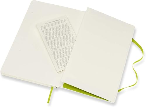 Miniatura 5 de Moleskine QP616C2 Notebook, Classic Notebook, Soft Cover, Horizontal Rule, Large Size (W x H x H) 5.1 x 8.3 inches (13 x 21 cm), Lemon Green