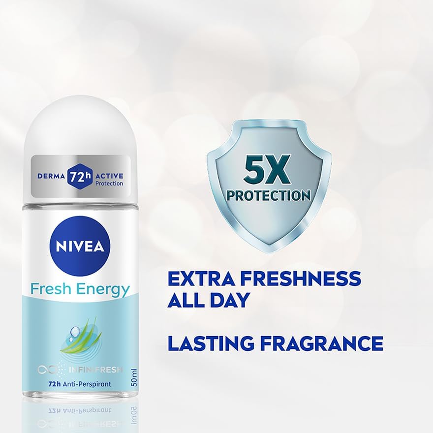 Desodorante Roll-On Nivea Energy Fresh 50ml 2 Unidades miniatura 6