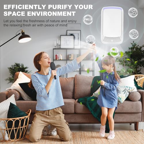 Purificador de aire compacto enchufable, portátil y silencioso miniatura 5
