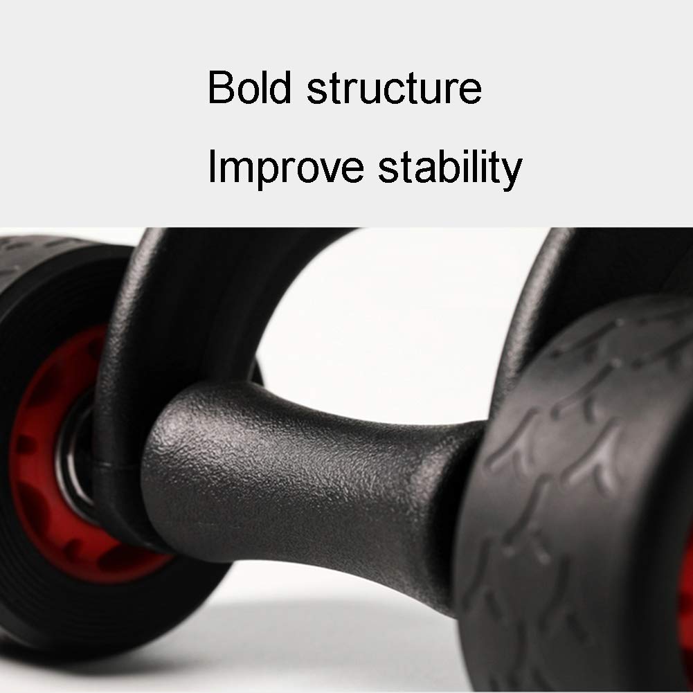 Ruota Addominali AGYH Ruota Addominale Fitness con Corda per Saltare Dimagrante, Design Silenzioso della Ruota A Quattro Ruote Motrici, Portata 140 kg