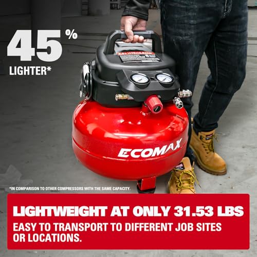 ECOMAX 6 Gallon 175 PSI Compressor