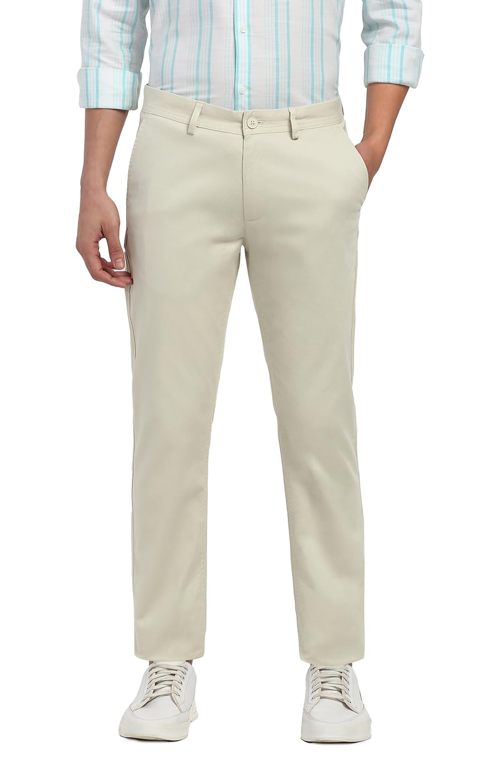 peter england Men's Slim Casual Pants-picture-52