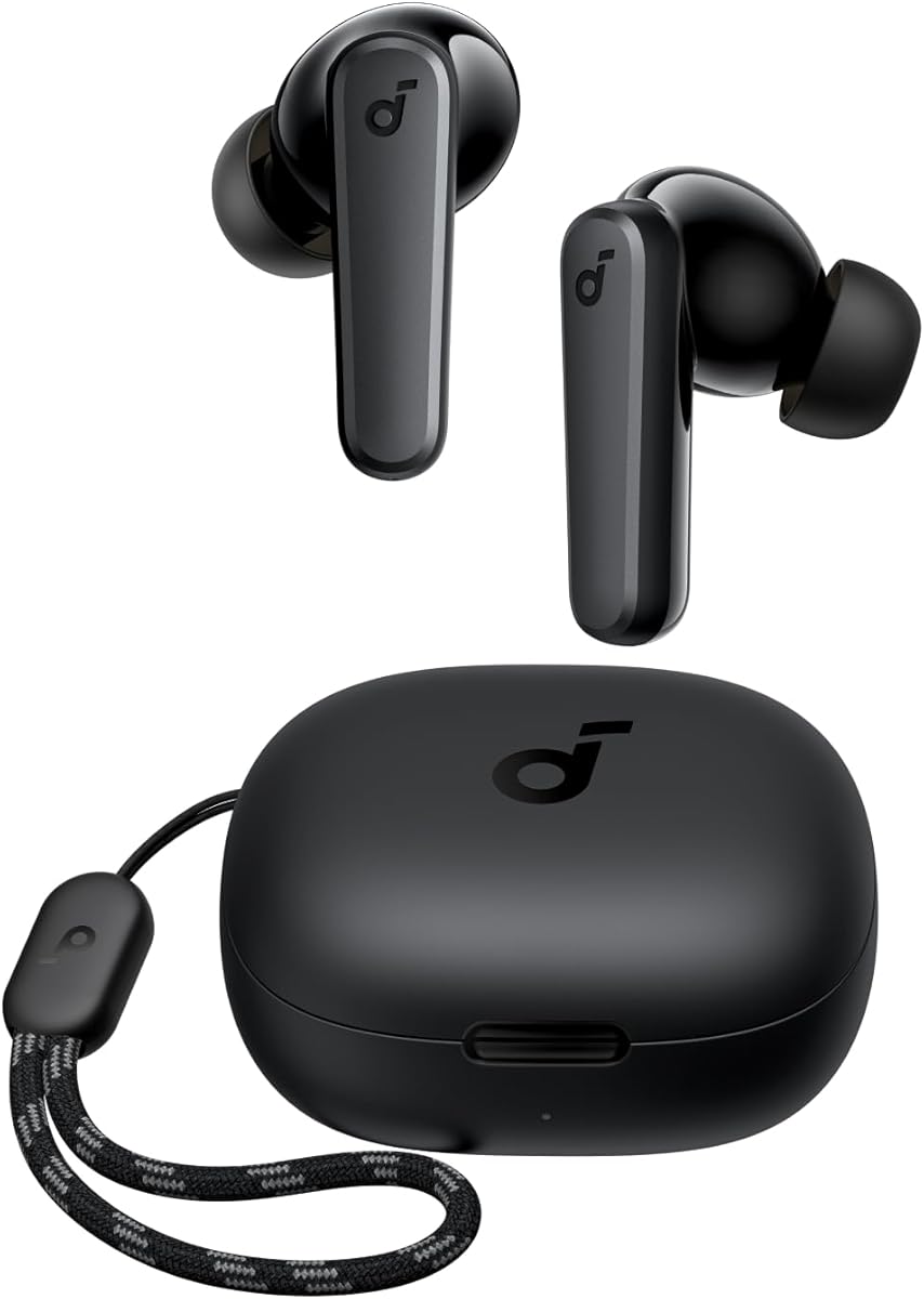 soundcore by Anker P20i Kabellose Bluetooth Kopfhörer in-Ear, 10mm Treiber, Bluetooth 5.3, Anpassbarer EQ, 30 Std. Spielzeit, IPX5 wasserfest, 2 Mikros mit KI, einzeln verwendbar (Schwarz)