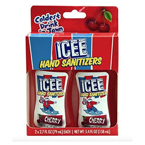 Cherry Hand Sanitizer Set of 2 Icee Flavor Hand Santizers 2 x 2.7 fl oz