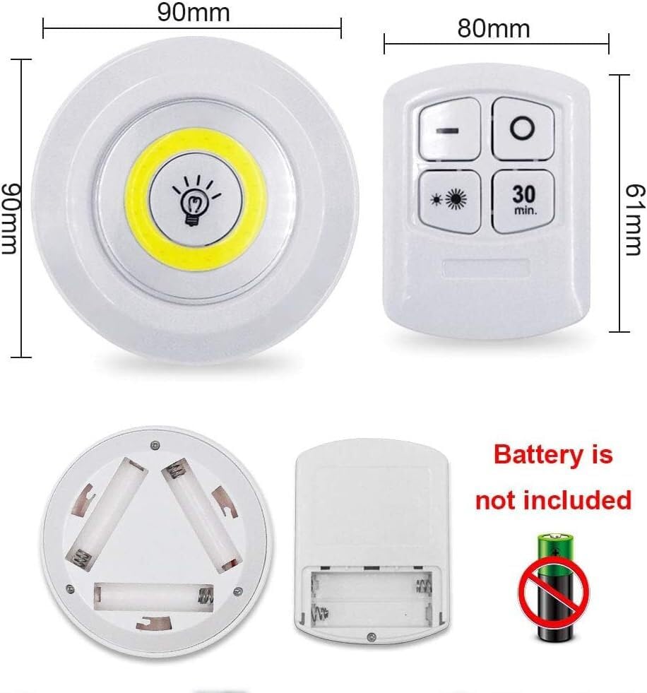 Image of ASTOUND LED Light with Remote Control Bedroom Kitchen Set of 3